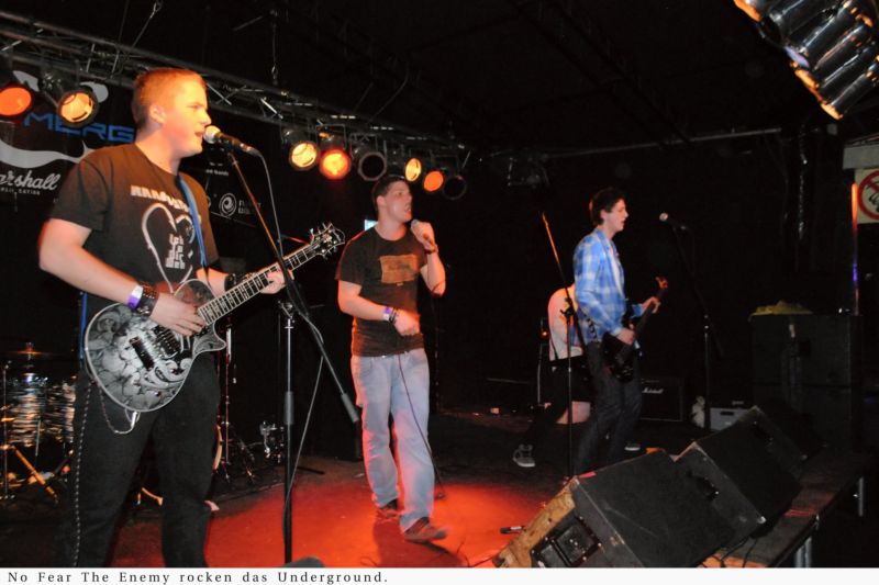Wer den Wettbewerb der Nachwuchsbands im "Underground" gewinnt, darf im "Luxor" auftreten. "No fear" gibt alles. Wer den Wettbewerb der Nachwuchsbands im "Underground" gewinnt, darf im "Luxor" auftreten. "No fear" gibt alles.